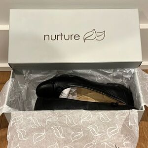 Nurture Black Solizza Flats, 6M